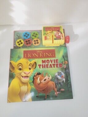 Disney the Lion King Movie Theater Storybook and Movie Projector Colorful Images